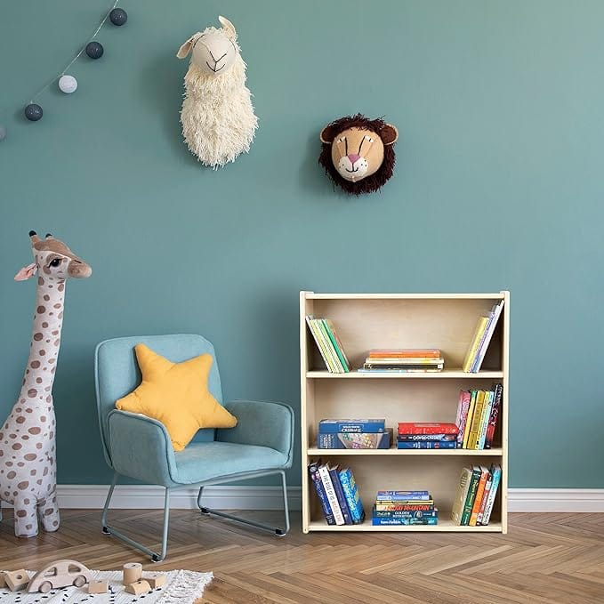 Montessori Bookshelf with Storage